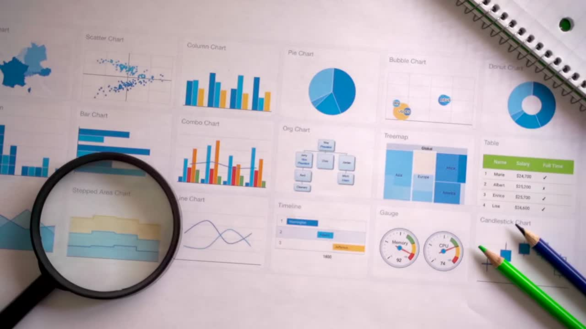 Data visualization background